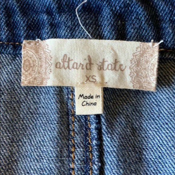 Altar’d State Raw Hem Jean Denim Skirt - Picture 3 of 6